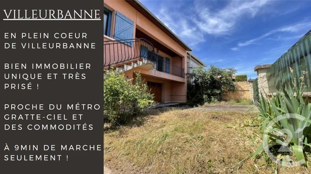 Maison à vendre - 4 pièces - 180 m2 - Villeurbanne - 69 - RHONE-ALPES